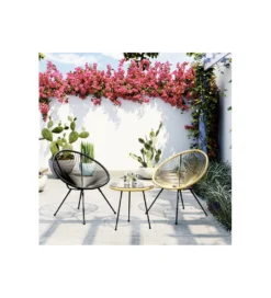 Fotel ACAPULCO 85 cm naturalny*KARE Outlet