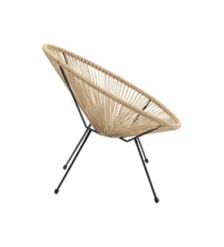 Fotel ACAPULCO 85 cm naturalny*KARE Outlet