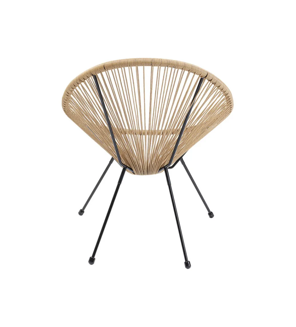 Fotel ACAPULCO 85 cm naturalny*KARE Outlet