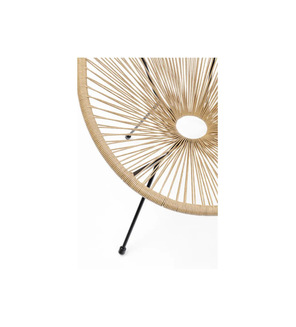 Fotel ACAPULCO 85 cm naturalny*KARE Outlet