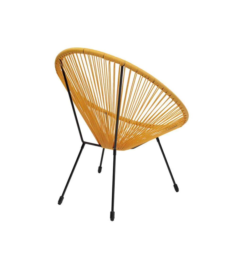 Fotel ACAPULCO 85 cm żółty*KARE Best