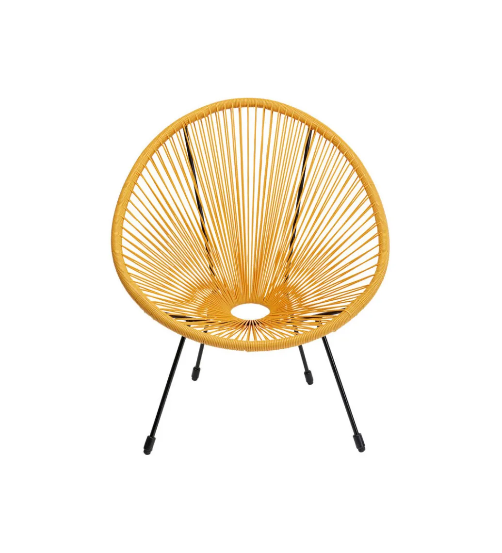 Fotel ACAPULCO 85 cm żółty*KARE Best
