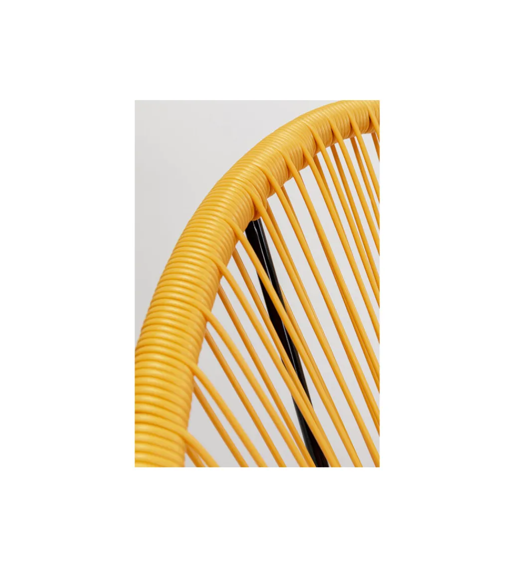 Fotel ACAPULCO 85 cm żółty*KARE Best