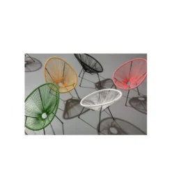 Fotel ACAPULCO 85 cm żółty*KARE Best