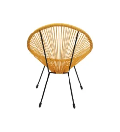 Fotel ACAPULCO 85 cm żółty*KARE Best