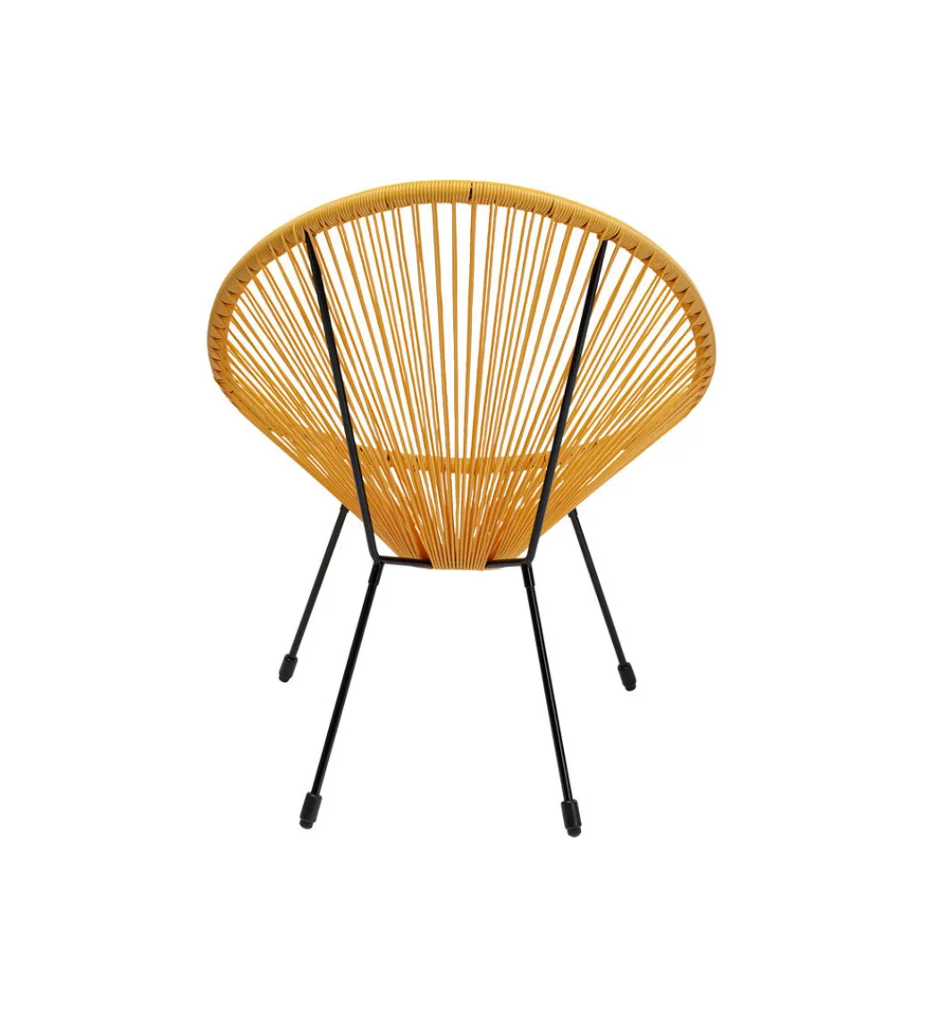 Fotel ACAPULCO 85 cm żółty*KARE Best
