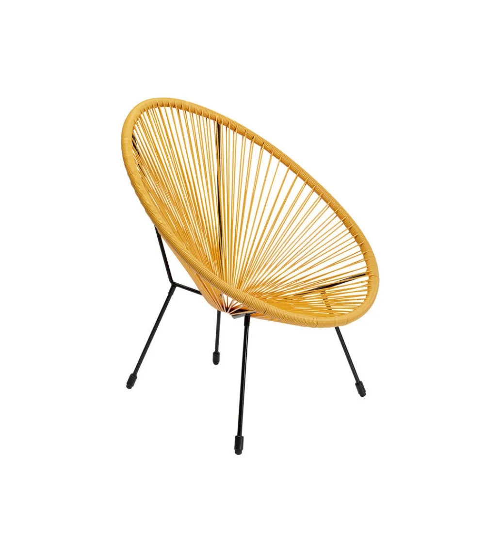 Fotel ACAPULCO 85 cm żółty*KARE Best