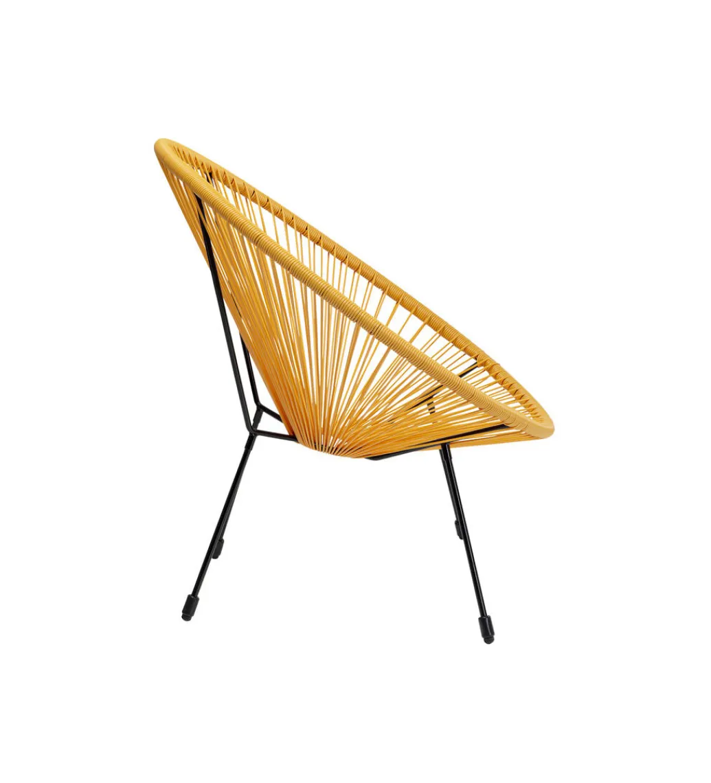 Fotel ACAPULCO 85 cm żółty*KARE Best