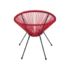 Fotel ACAPULCO 85 cm wiśniowy*KARE