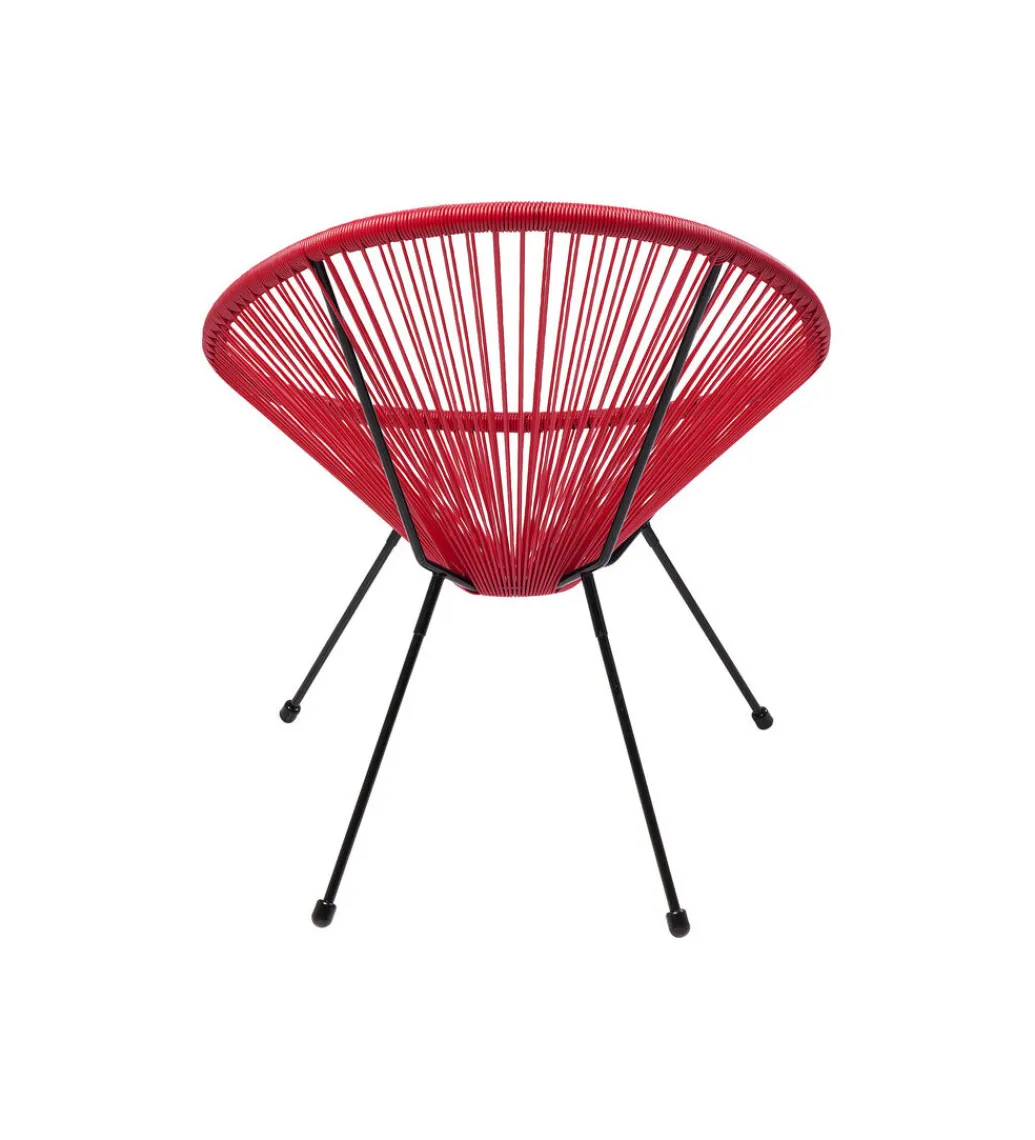 Fotel ACAPULCO 85 cm wiśniowy*KARE