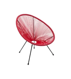 Fotel ACAPULCO 85 cm wiśniowy*KARE