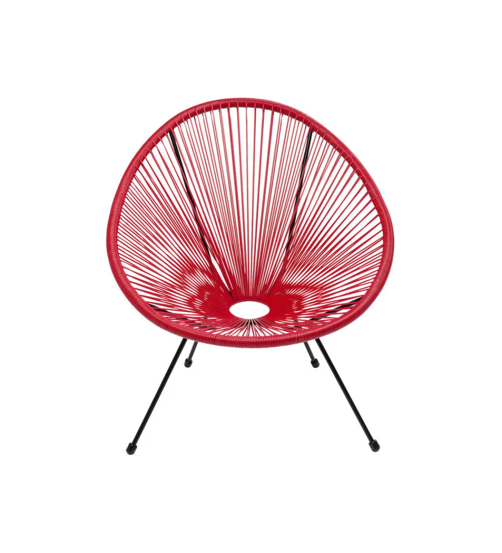 Fotel ACAPULCO 85 cm wiśniowy*KARE