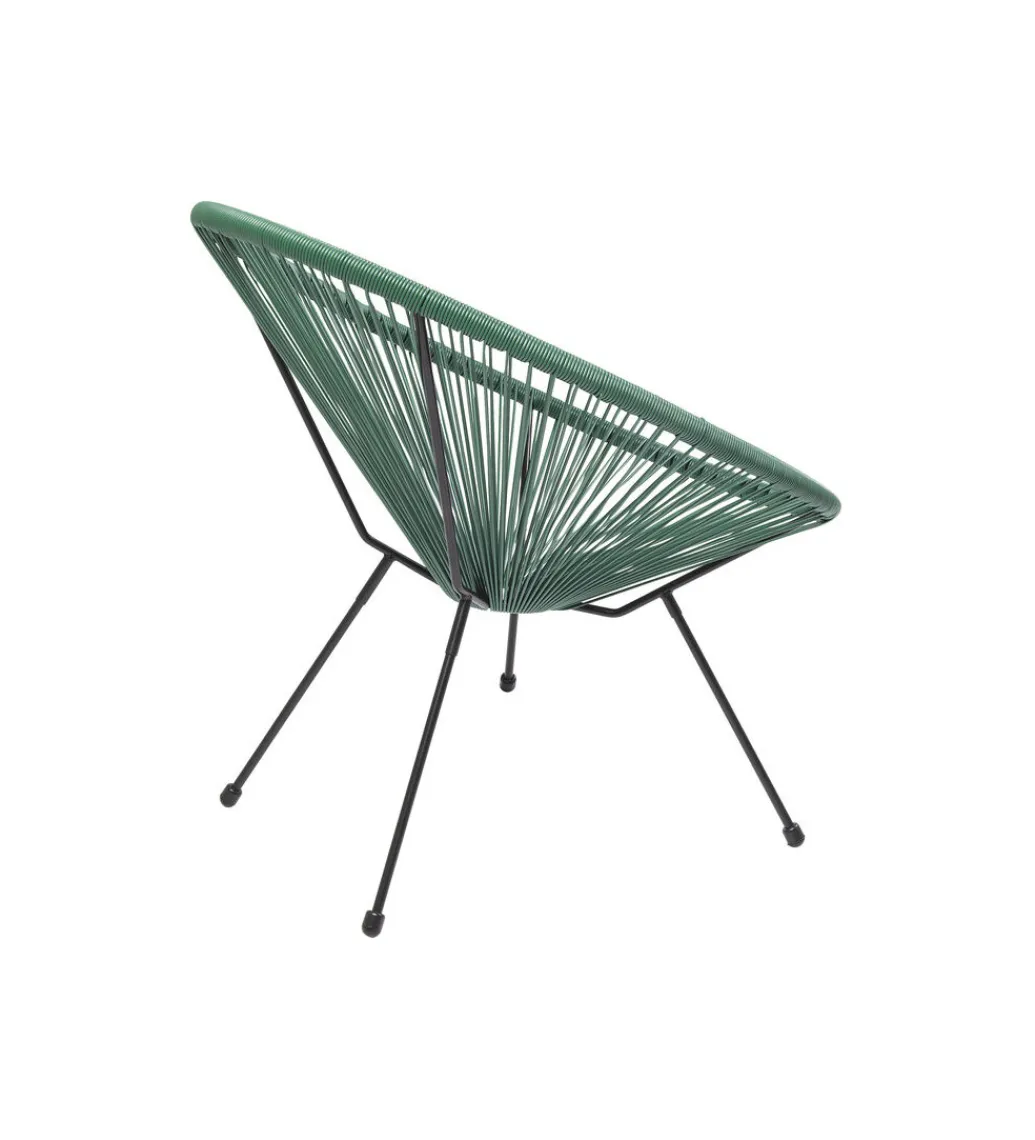 Fotel ACAPULCO 85 cm zielony*KARE Clearance