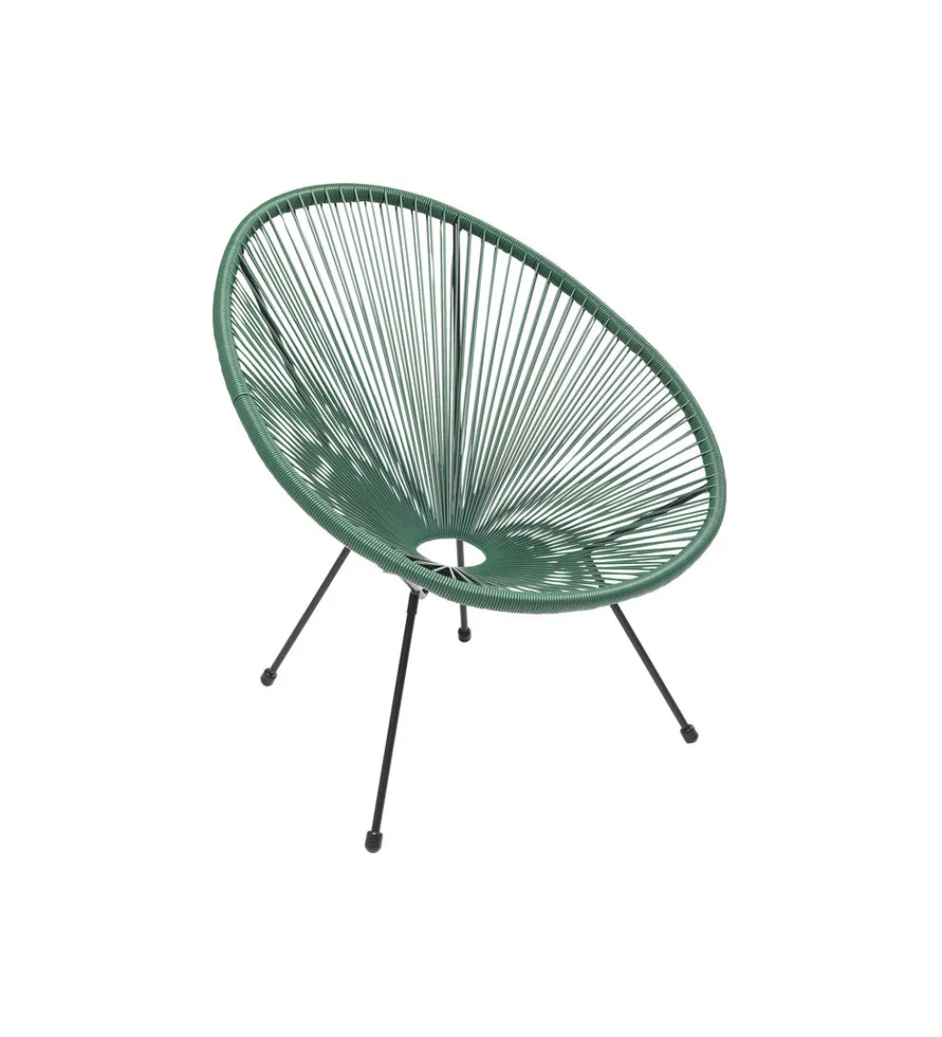 Fotel ACAPULCO 85 cm zielony*KARE Clearance