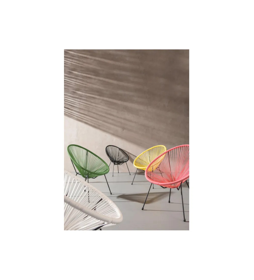 Fotel ACAPULCO MONO 85 cm czarny*KARE Clearance