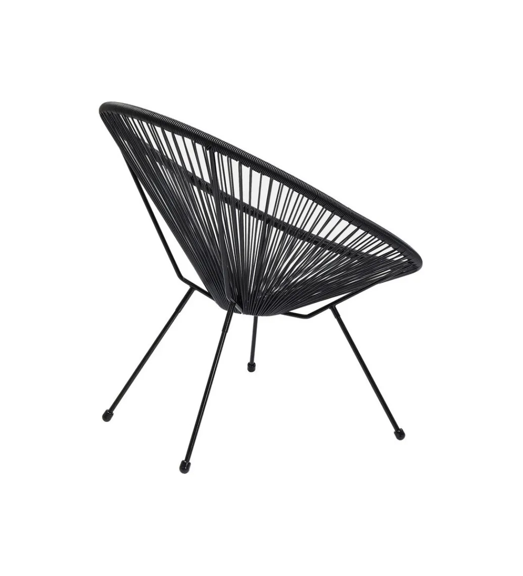 Fotel ACAPULCO MONO 85 cm czarny*KARE Clearance