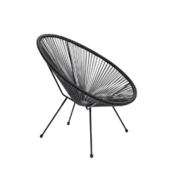 Fotel ACAPULCO MONO 85 cm czarny*KARE Clearance