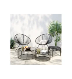 Fotel ACAPULCO MONO 85 cm czarny*KARE Clearance