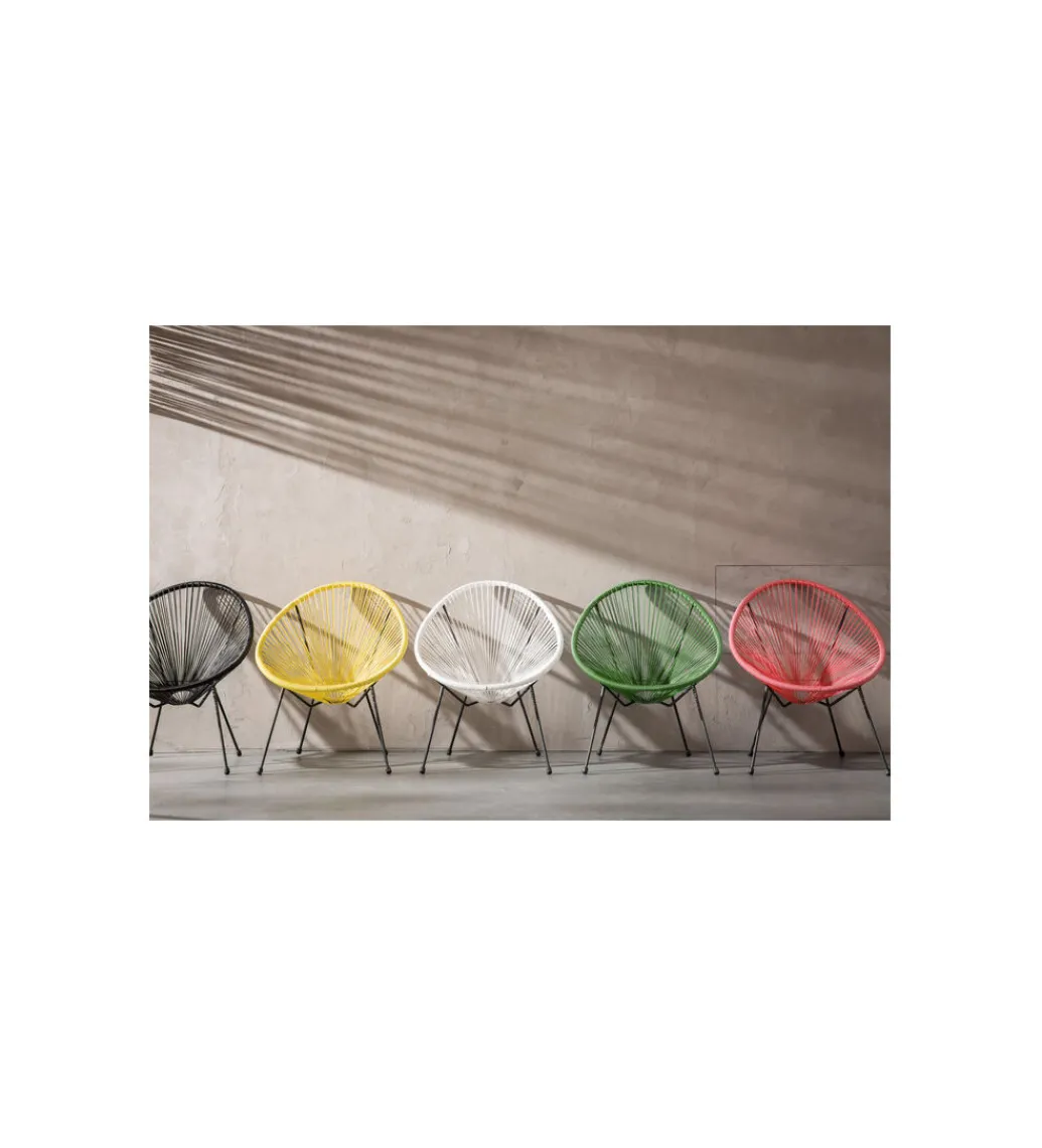 Fotel ACAPULCO MONO 85 cm czarny*KARE Clearance