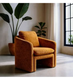 Fotel ATORAM 81 cm ochra*Zona-Design Best