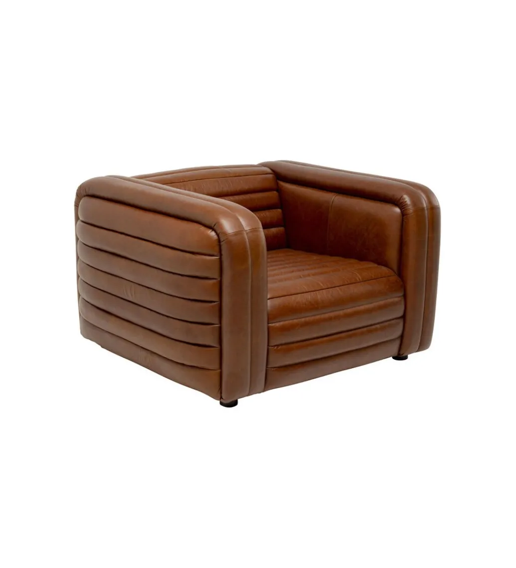 Fotel AURELIO 116 cm brązowy*KARE