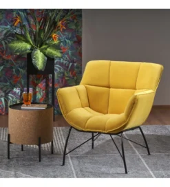 Fotel BELTON żółty*Halmar Discount