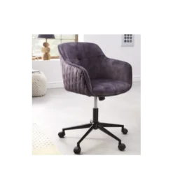 Fotel biurowy Edmonton ciemnoszary*Invicta Interior Clearance