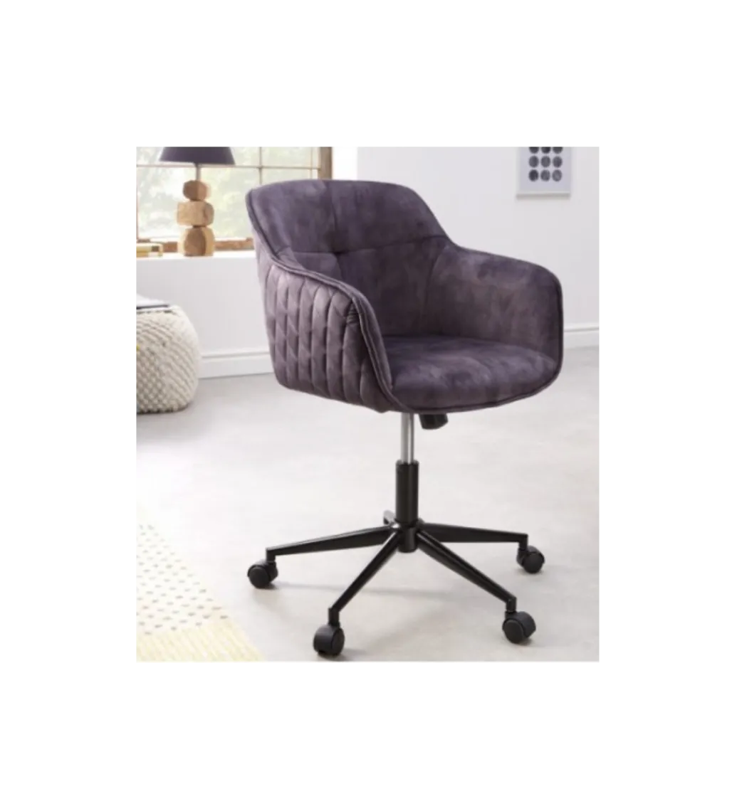Fotel biurowy Edmonton ciemnoszary*Invicta Interior Clearance