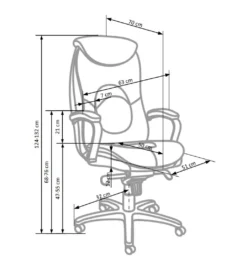 Fotel biurowy QUAD czarny*Halmar Online