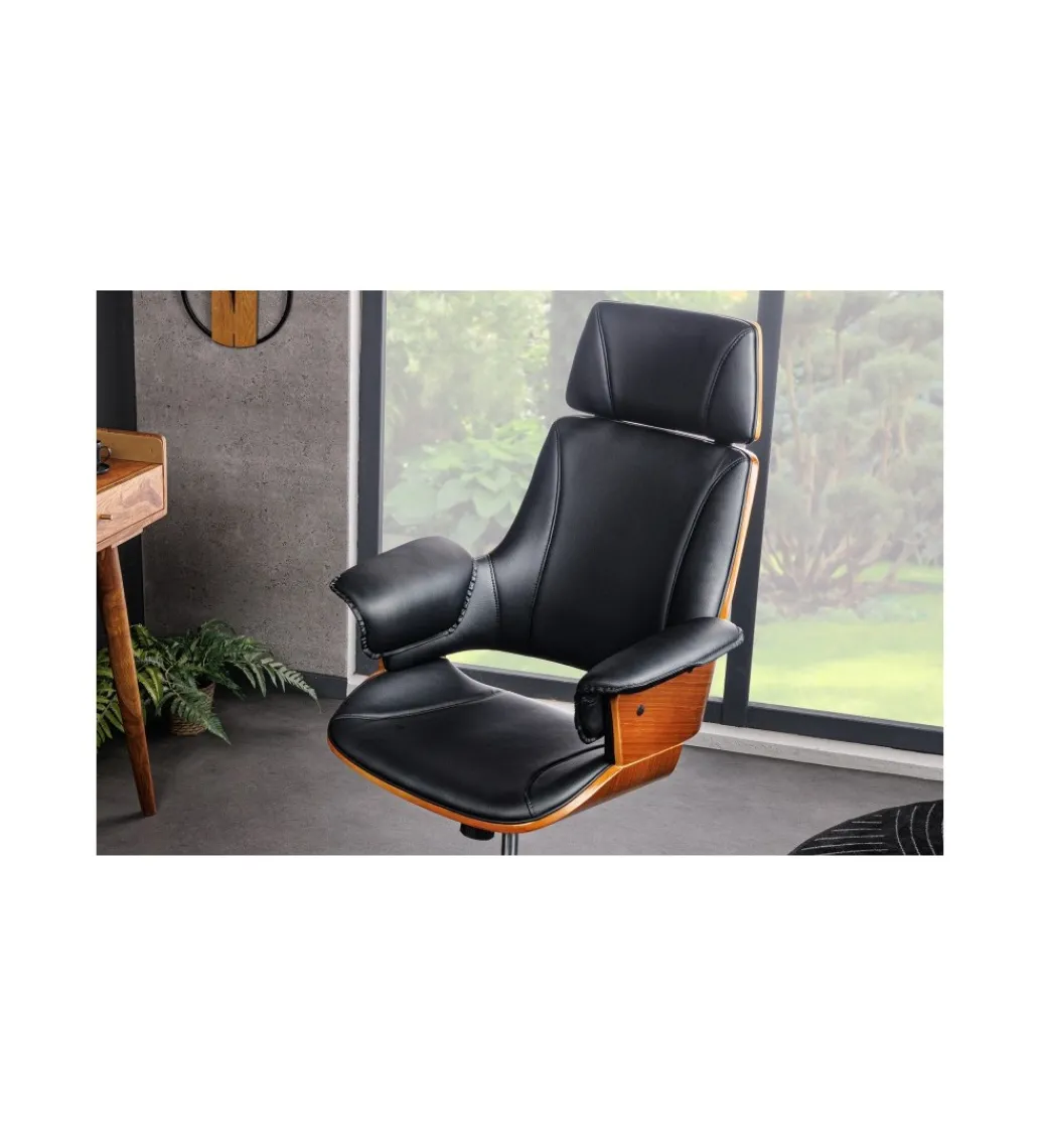 Fotel biurowy SPLIT czarny*Invicta Interior Online