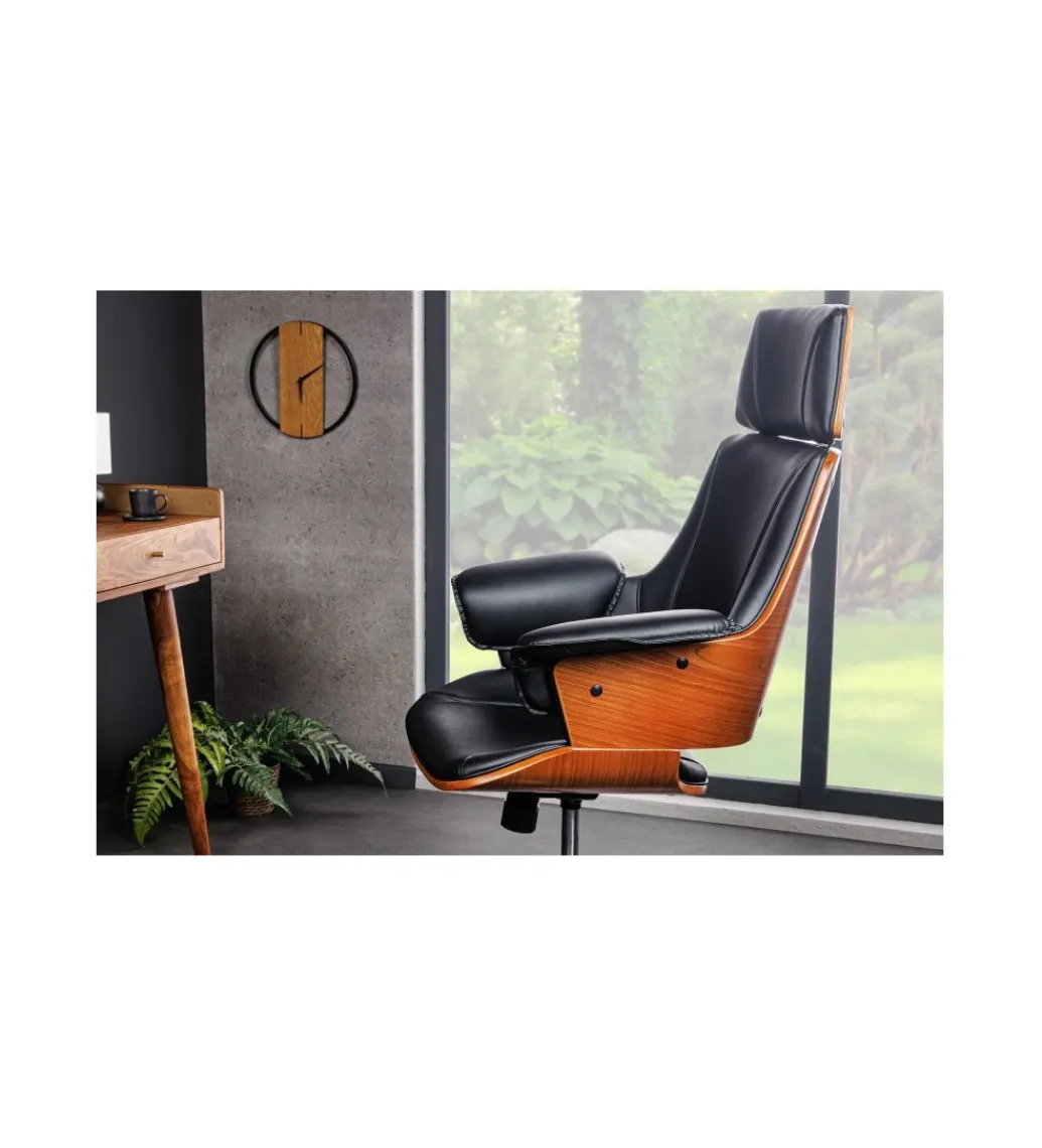 Fotel biurowy SPLIT czarny*Invicta Interior Online