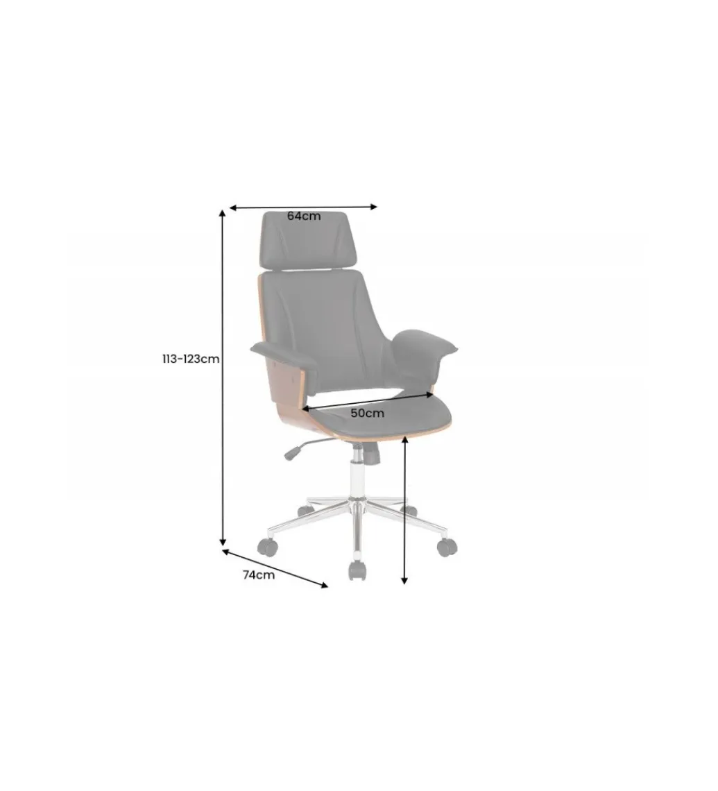 Fotel biurowy SPLIT czarny*Invicta Interior Online
