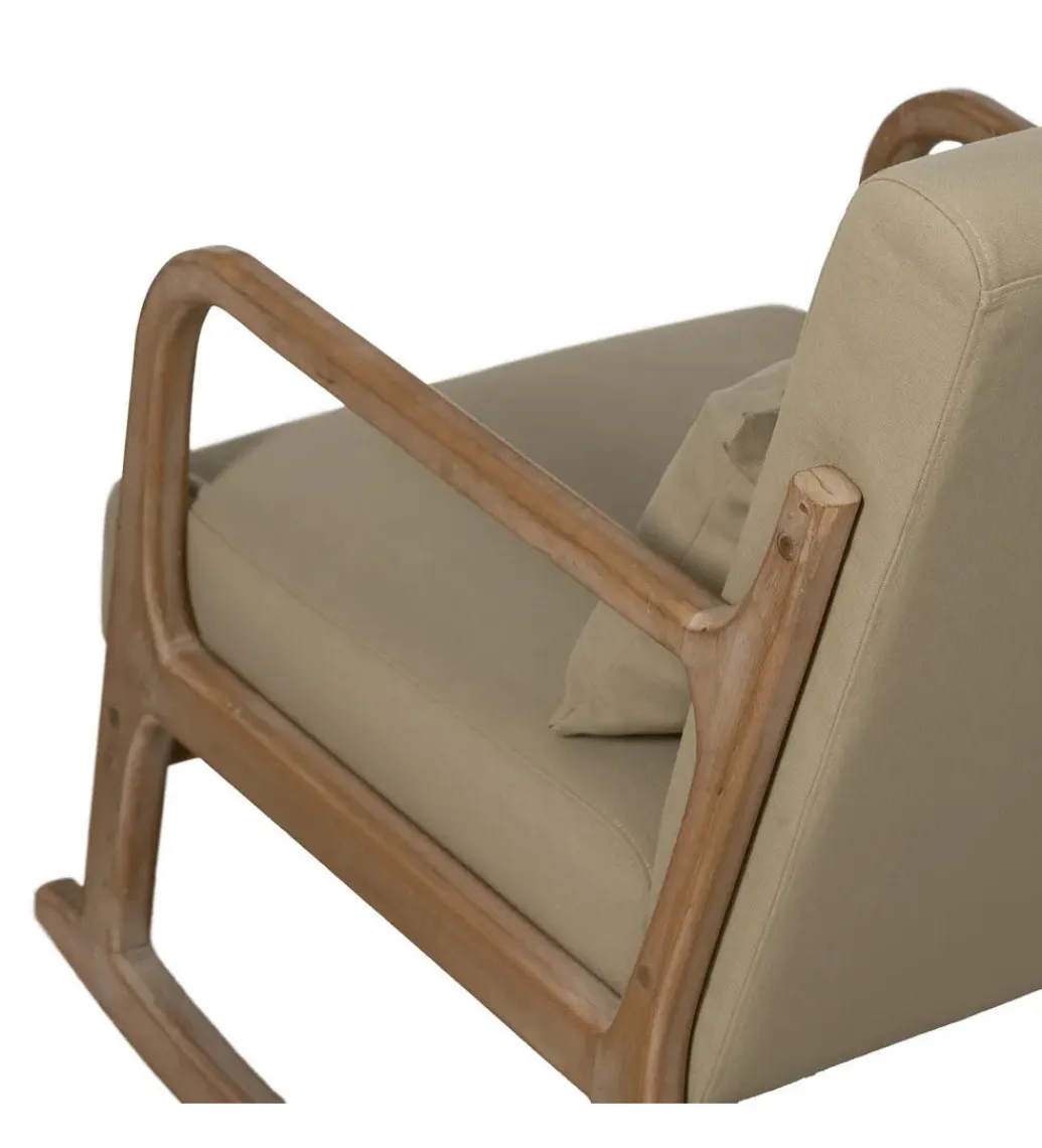 Fotel bujany GLIDIER 80 cm naturalny beżowy*Zona-Design Online