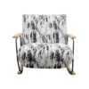 Fotel bujany KYLE 80 cm bouclé czarnobiały*KARE Outlet