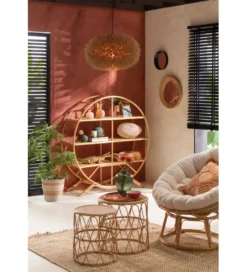 Fotel CELINE 115 cm rattanowy*J-Line Outlet