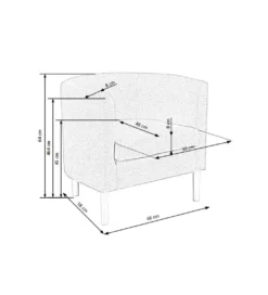Fotel CLUBBY szary*Halmar Outlet