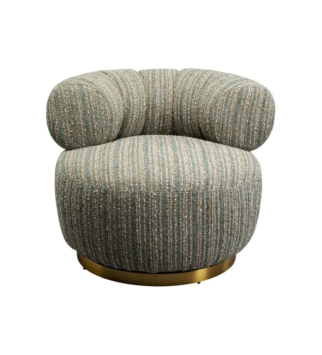 Fotel COUTURE STRIPES 70 cm niebieski*KARE Clearance