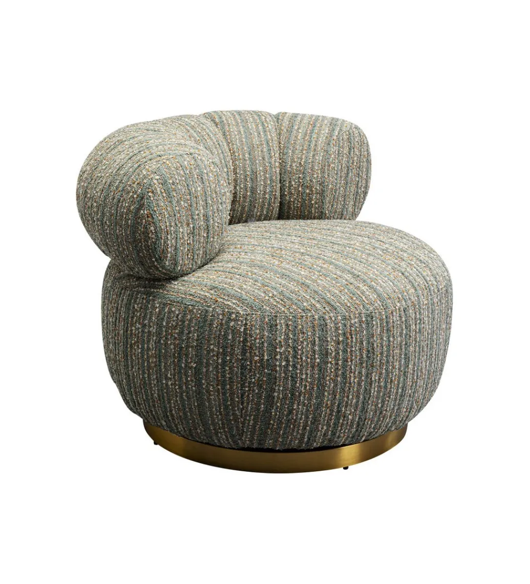 Fotel COUTURE STRIPES 70 cm niebieski*KARE Clearance