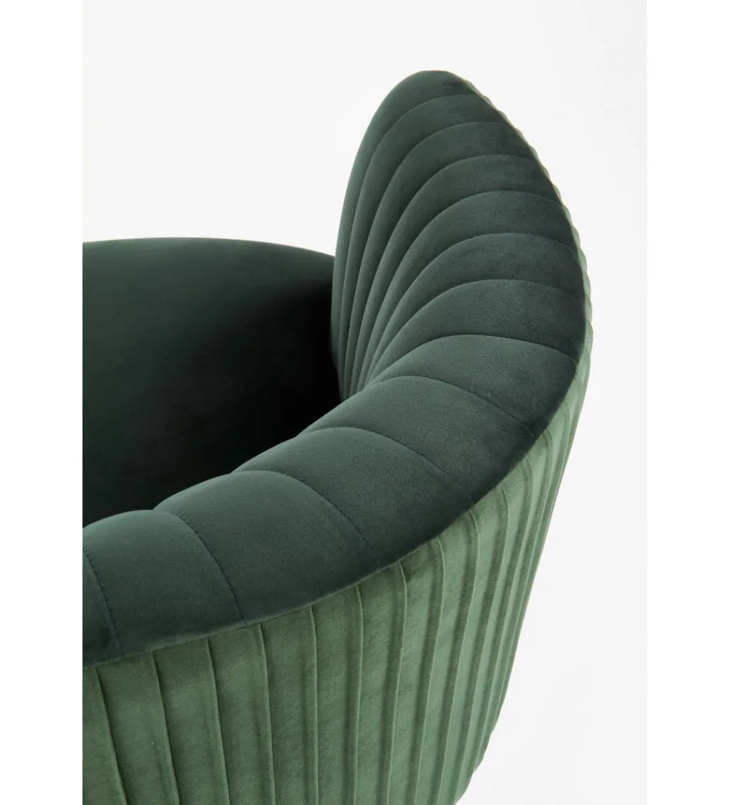 Fotel CROWN ciemnozielony*Halmar Discount