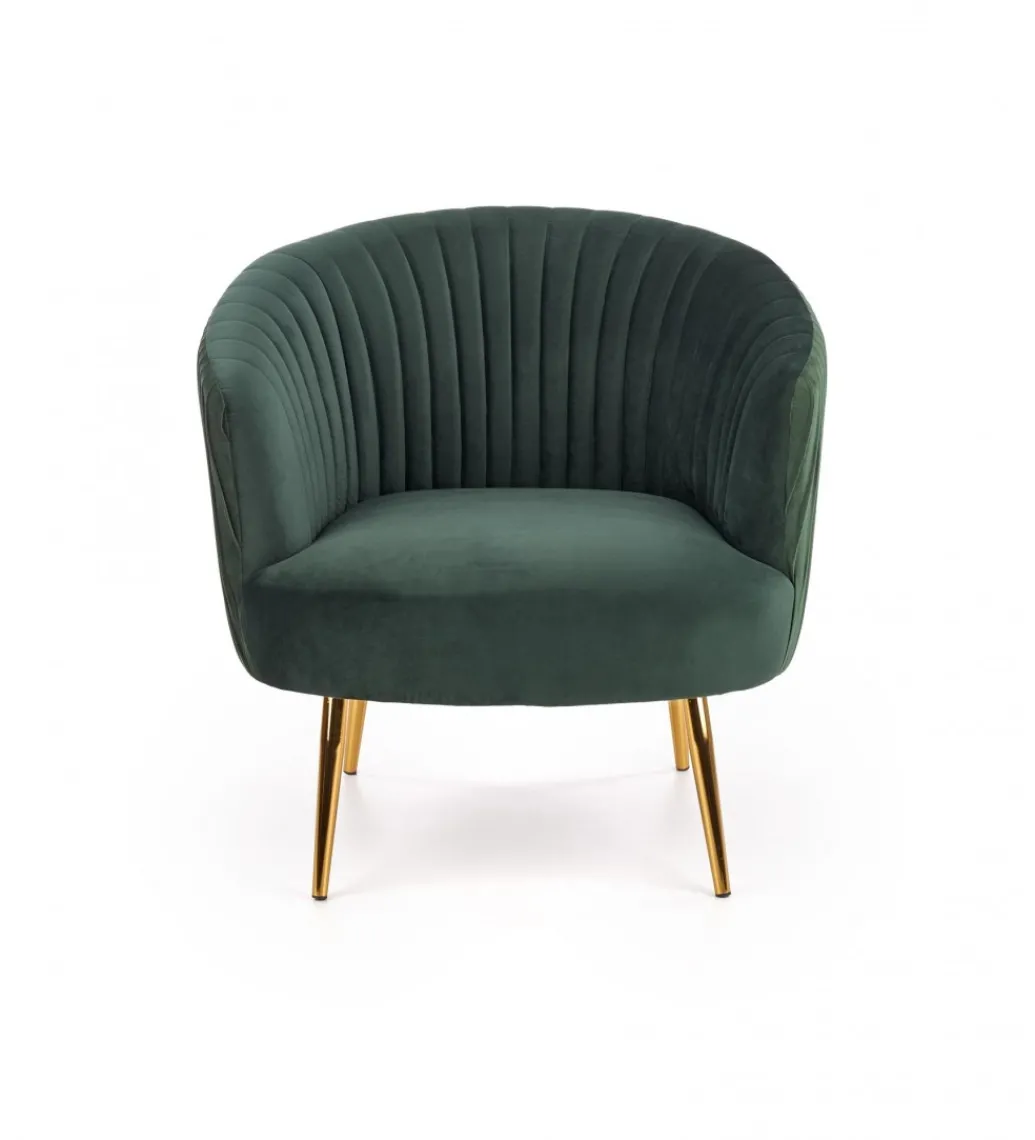 Fotel CROWN ciemnozielony*Halmar Discount