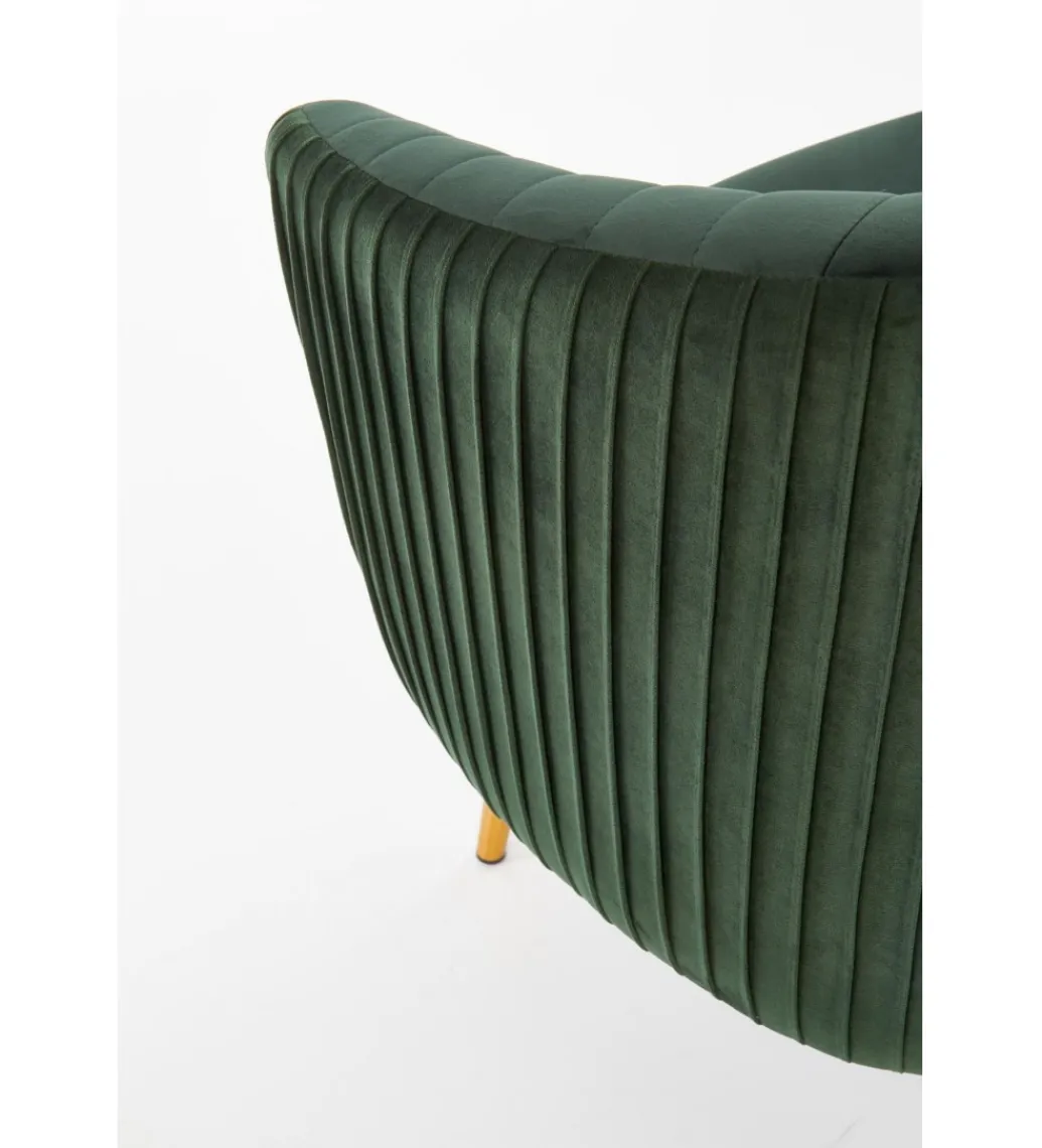 Fotel CROWN ciemnozielony*Halmar Discount