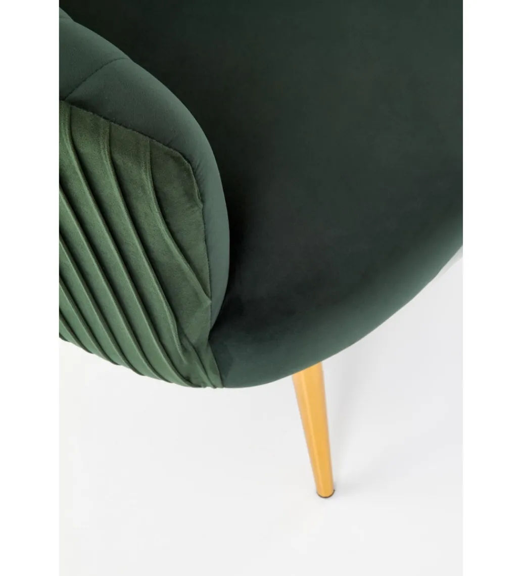 Fotel CROWN ciemnozielony*Halmar Discount