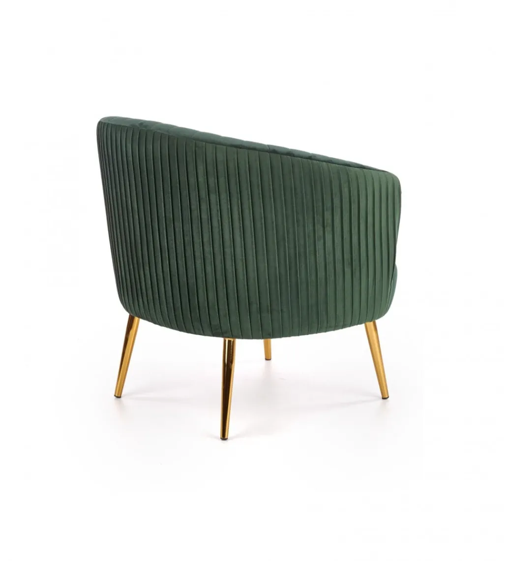 Fotel CROWN ciemnozielony*Halmar Discount