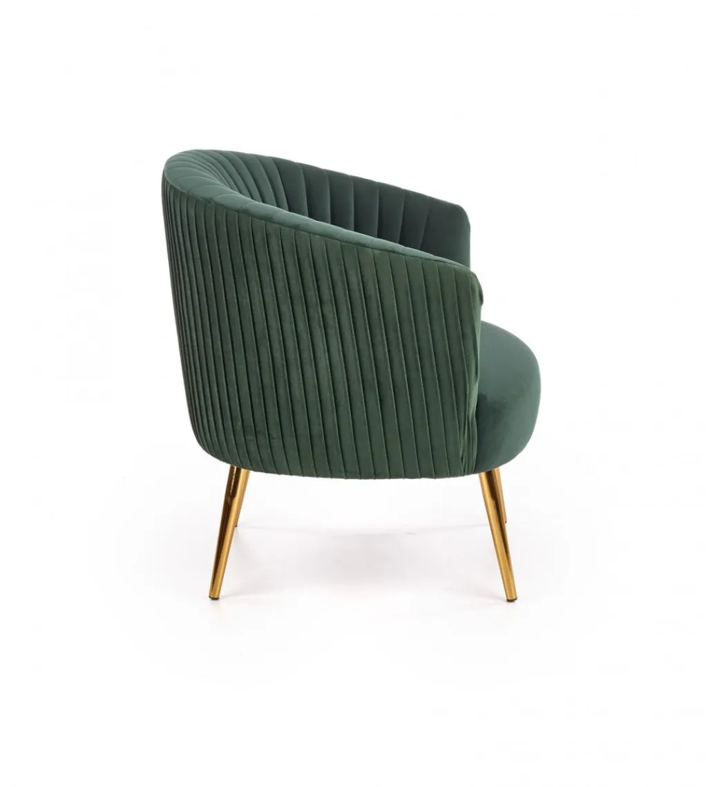 Fotel CROWN ciemnozielony*Halmar Discount