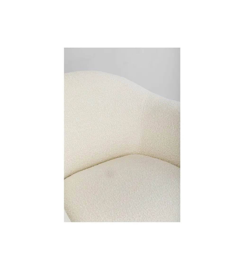 Fotel Dreamy Bouclé 110 cm kremowy*KARE New