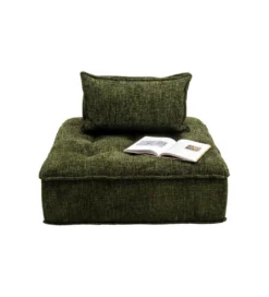 Fotel ELEMENT PORTOFINO 106 cm ciemnozielony*KARE New