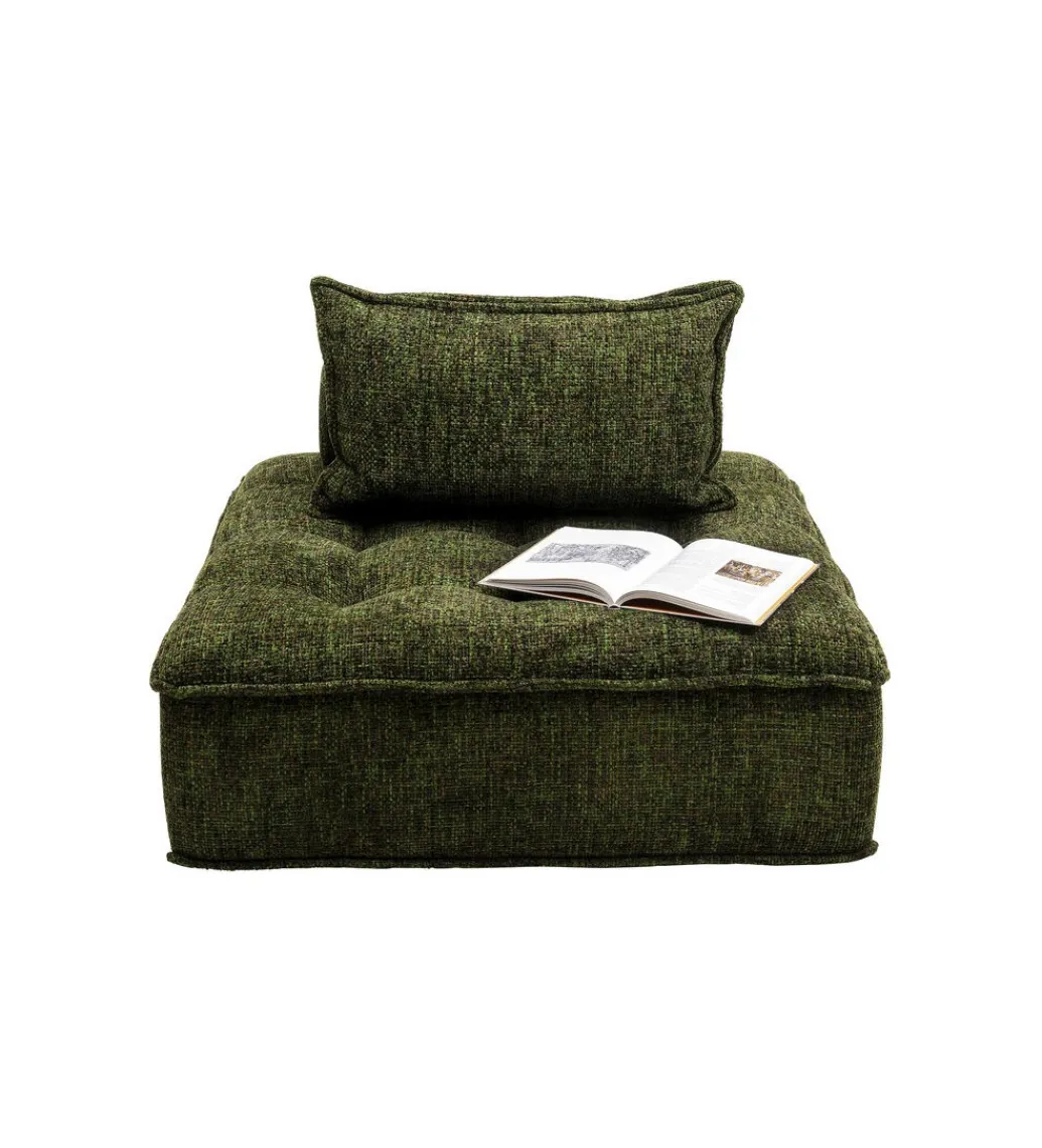 Fotel ELEMENT PORTOFINO 106 cm ciemnozielony*KARE New