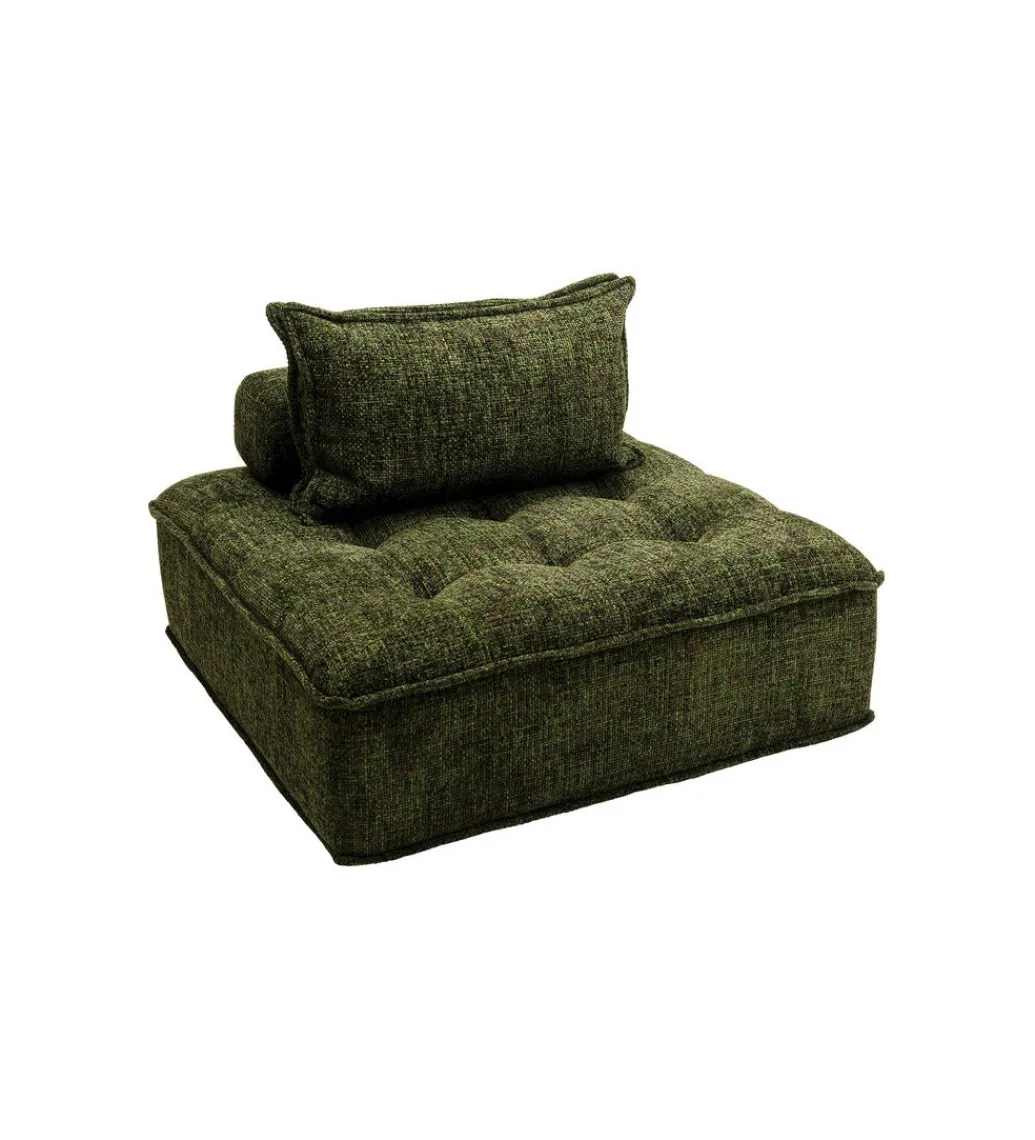 Fotel ELEMENT PORTOFINO 106 cm ciemnozielony*KARE New