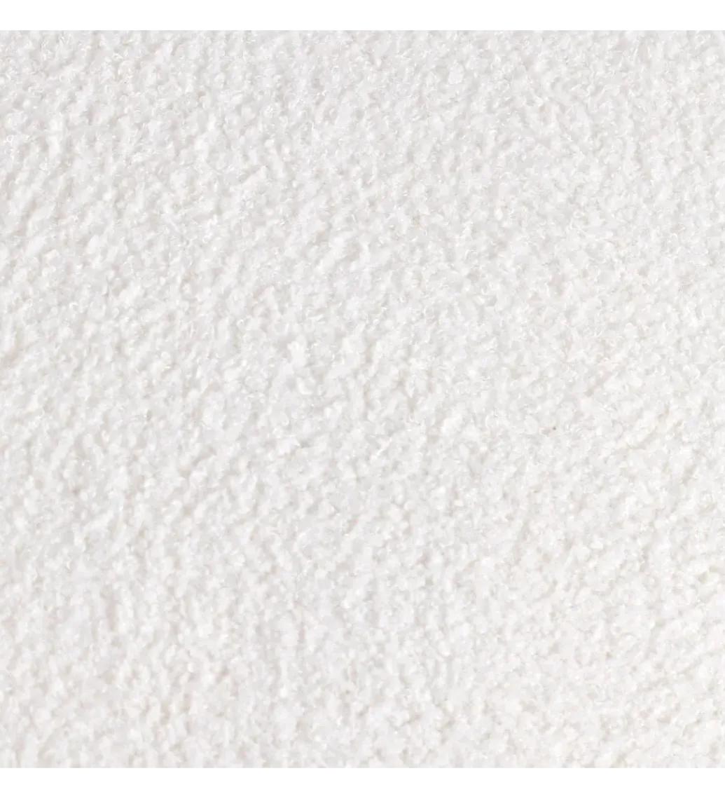 Fotel ENKIR 73 cm biały tapicerowany boucle*Zona-Design Discount