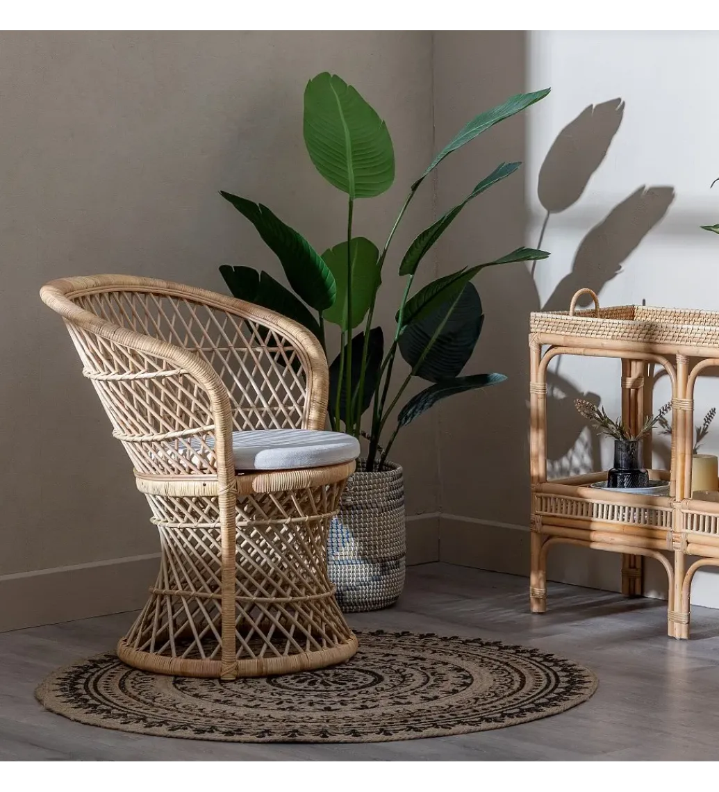Fotel ENSO 84 cm ratan naturalny*Zona-Design Discount